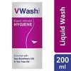 VWash Plus Expert Intimate Hygiene Liquid Wash for Women with Tea Tree Oil 200 Ml, Paraben Free, PH Balanced