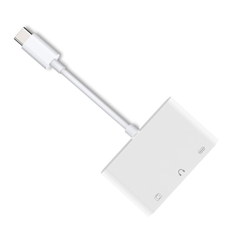 Xiwai USB C Hub Type C Dual Audio AUX MIC Sound Card PD Power Charge Adapter 3 в 1 USB-удлинитель Совместим с ноутбуком, планшетом, мобильным телефоном - 3,5 мм и