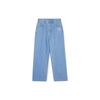 Джинсы женские MLB New York Yankees SS24 С вышитым логотипом Свободные Прямой крой Синие 3FDPB0341-50BLL