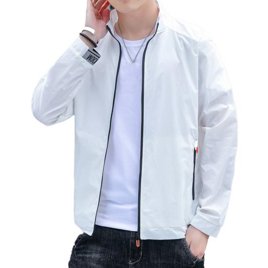 Тонкая мужская солнцезащитная куртка на молнии, модное повседневное мужское летнее пальто для рыбалки