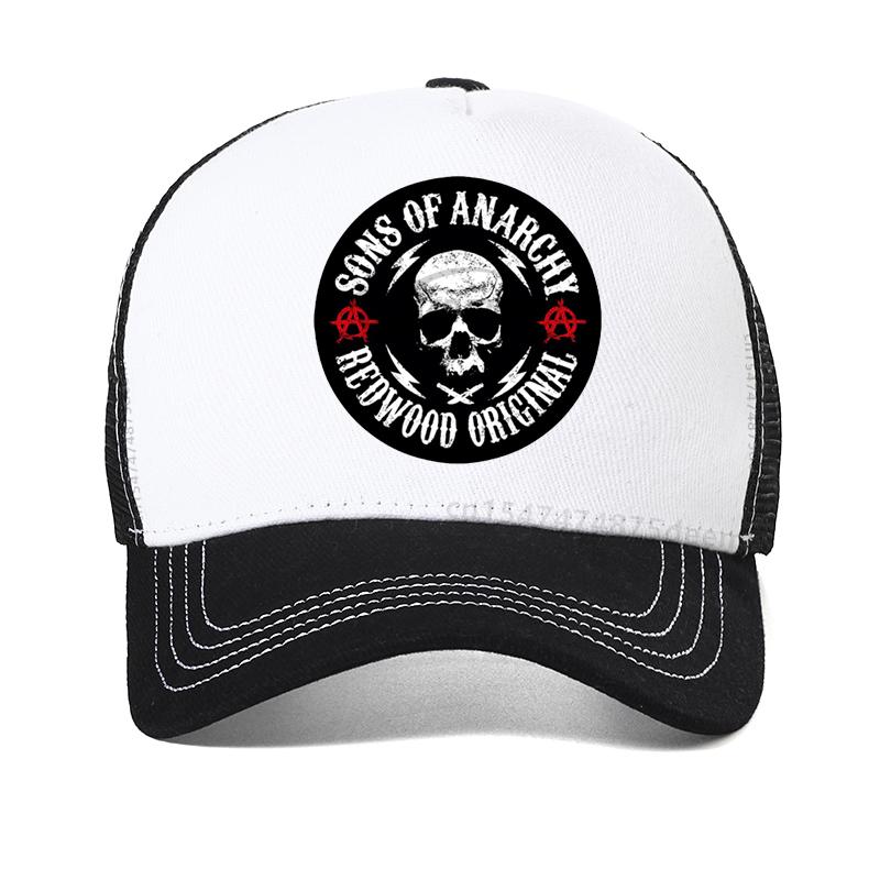 Кепка бейсболка SAMCRO SOA Сыны Анархии Череп Повседневная Snapback Модная череп Высокое качество Гоночная Мотоцикл Спортивная кепка