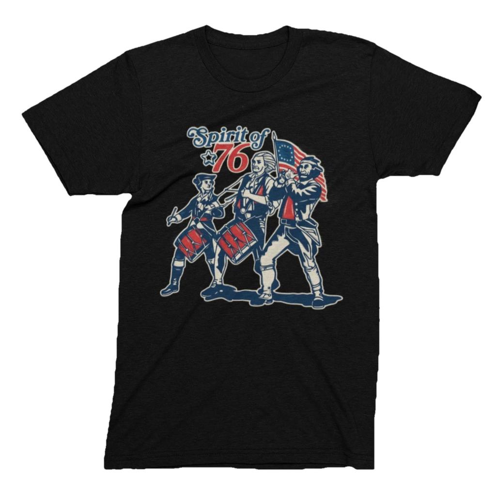 Spirit of 76 T-Shirt | Patriotic 1776 American Revolution Graphic Tee | 4th July