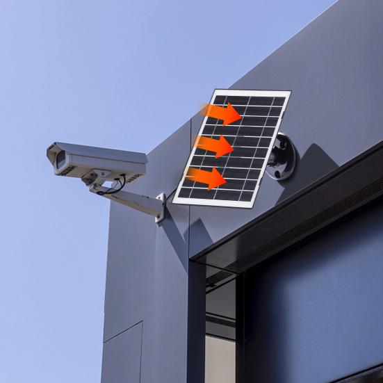 Солнечная панель 8 Вт Высокоэффективный выход IP65 Водонепроницаемый Источник питания для камеры видеонаблюдения Монокристаллическая кремниевая солнечная панель