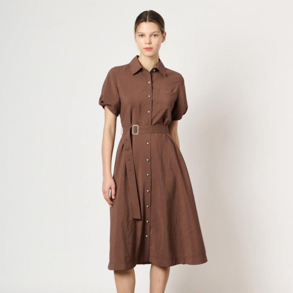 BCBG Платье-клеш с поясом B4m4o620