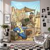 Wall TapestryFallout Vault Boy Art Hanging Cloth Decorative Background Cover for Room Decoration