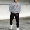 Unisex Oversized Hooded Sweatshirt Winter Casual Sportwear With Front Pocket Letter Print