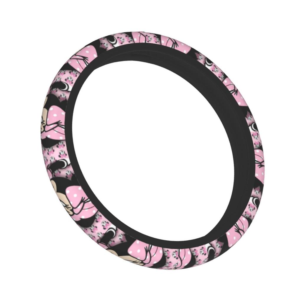 37-38 Car Steering Wheel Cover Mickey Minnie Mouse Soft Auto Decoration Suitable Car Accessories