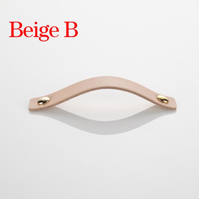 Leather Door Handle Cabinet Drawer Knobs Cupboard PU Leather Pulls Furniture Handles With Screws Furniture Hardware Accessories