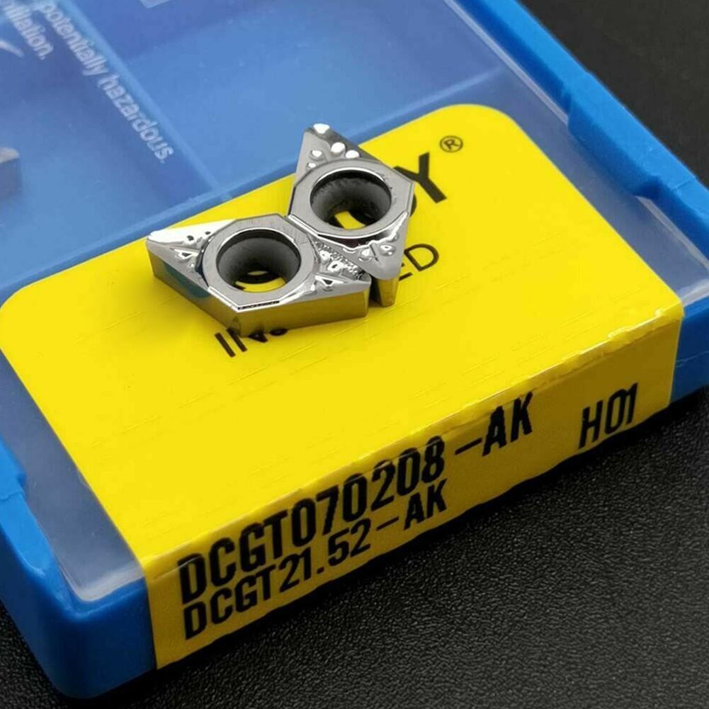 10 шт. Алюминиевые вставки DCGT070208-AK H01 DCGT21.52 Твердосплавные вставки Алюминиевые вставки