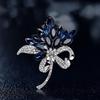 Dilly Snow Bauhinia Crystal Brooch: Elegant European & American Style Jewelry Accessory