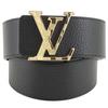 Ремень LV Damier, ремень 40 мм M0333 двусторонний Черная / серая кожа / Позолоченный мужской Б/у