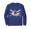 Peanuts Union Jack Scooter Snoopy Long Sleeve T-Shirt