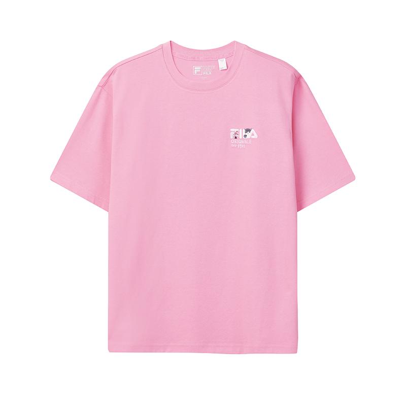 Men's T-Shirt FILA ORIGINALE T Shirt Unisex Sachet Pink