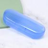 Blue Transparent Glasses Case Plastic Box Flat Mirror Myopia Glasses Storage Box Sunglasses Case Simple Fashion Glasses Case