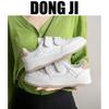 Women's White Velcro Sneakers - 2024 Spring/Summer: Versatile, Comfortable, Breathable, Casual Sports Trend