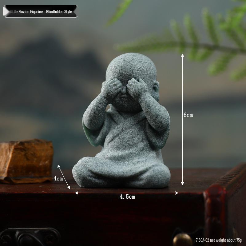 Envy Porcelain Stone Lantern: Small Chinese Pavilion Ornament for Desktop or Fish Tank Scenery.