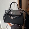 Hand Improvement Sense Kelly Small Square Bag Shoulder Bag European and American Retro High Intelligence Loose Davis Bag Shoulder Crossbody Bag