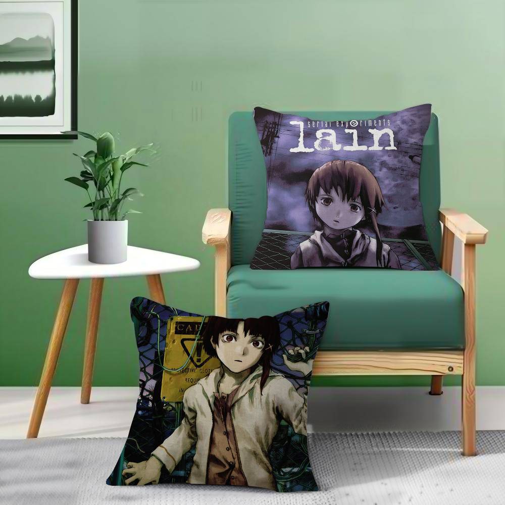 Serial Experiments Lain Подушка Подарок Декор для Домашнего Офиса Спальни Дивана Автомобиля Наволочка чехол 45x45