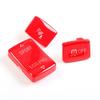 3x Bright Red ABS Car Gear Shift Panel Button For BMW 1 2 3 4 F20 F22 F30 F31