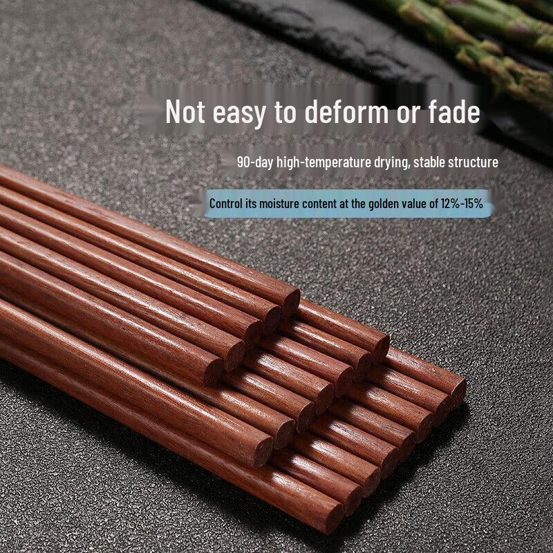 Chuangfa Heat-Resistant Wooden Chopsticks (10 Pairs)