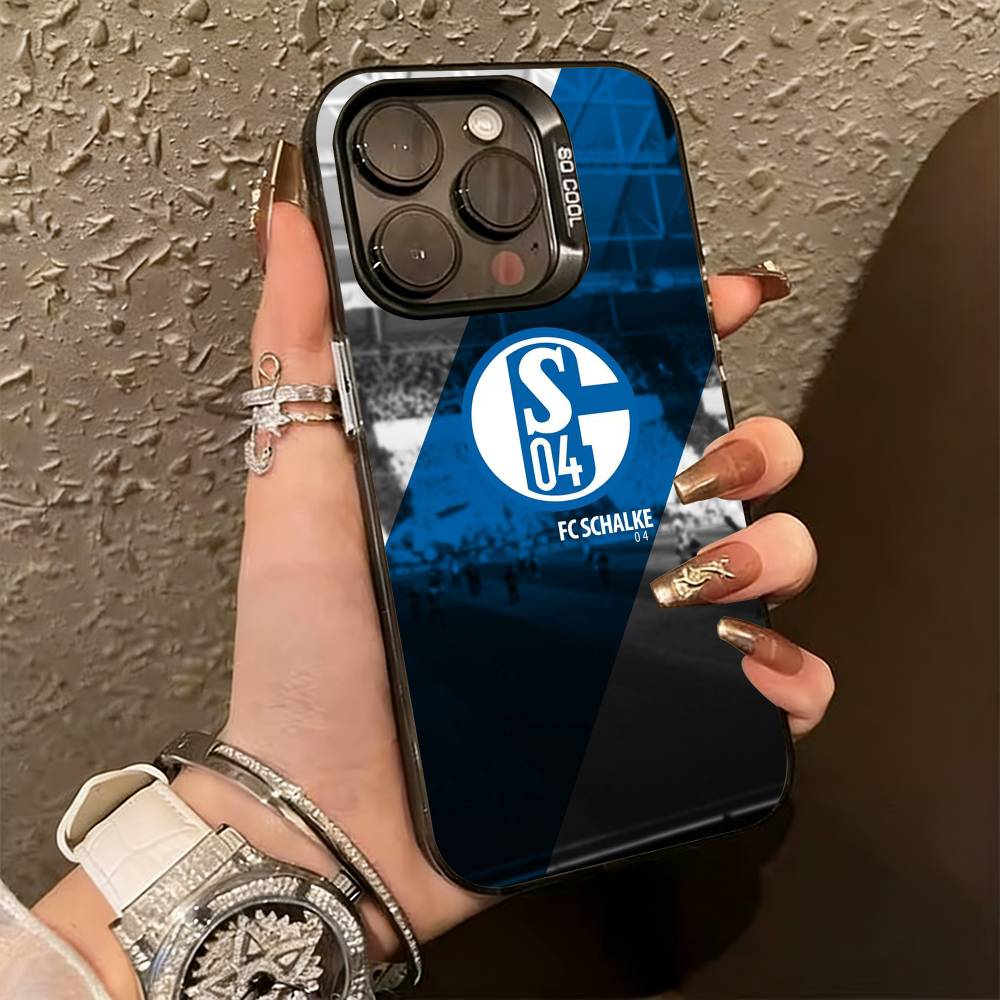Чехол для телефона S-Schalke 04-PC для iPhone 17,16,15,14,13,12,11 Plus,Pro Max,XS,Цветной Серебристый Черный Чехол