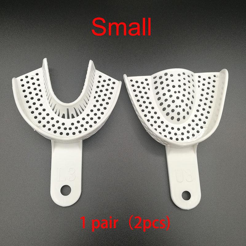 Dental Impression Plastic Trays Without Mesh Tray Teeth Holder Dentist Tools Lab Material