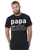 Men's Papa Definition T-shirt Grandpa Tee Shirt Grandfather Gift Papa Tee Shirt