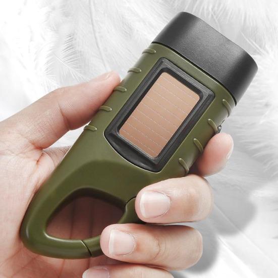 Солнечный и ручной фонарик 5-в-1 Аварийный светодиодный свет с зарядкой Type-C Водонепроницаемый портативный внешний аккумулятор для кемпинга и использования на открытом воздухе