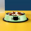 Colorful and Durable Stainless Steel Pet Bowl - Non-Slip Base, Easy To Clean - Ideal for Feeding and Watering Your Lovely Cat