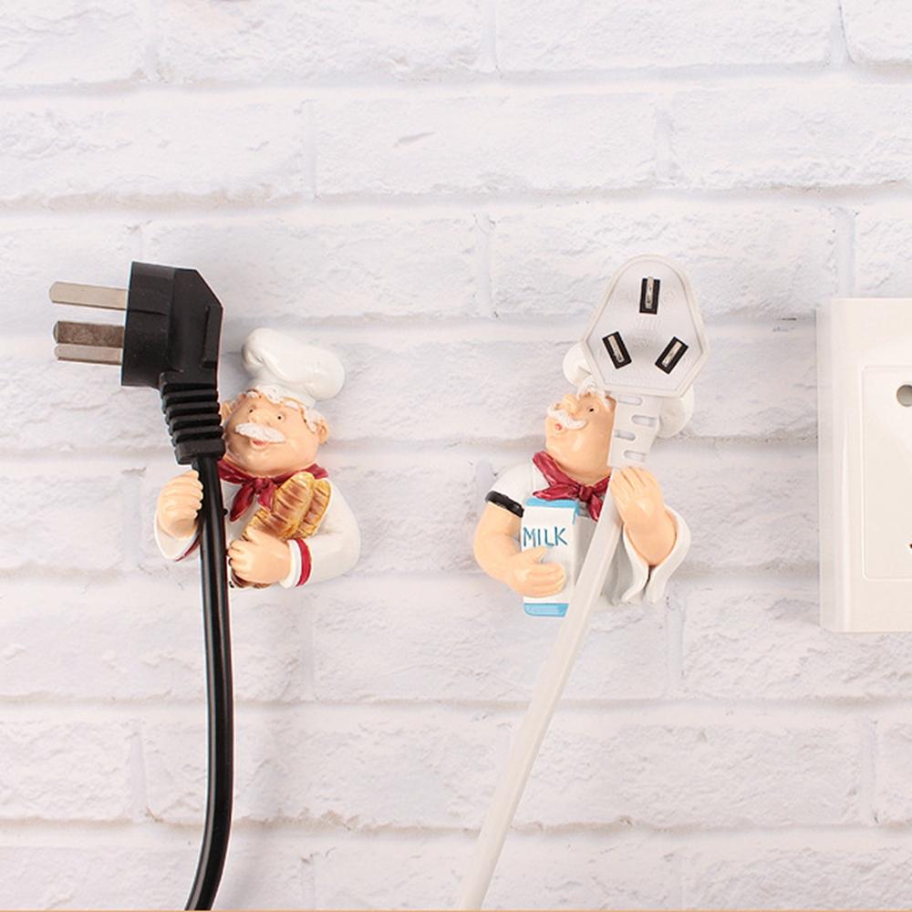 1 шт. синтетическая смола шнур питания стойка для хранения поварской стиль кухонные крючки новый органайзер для вилок кухня