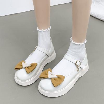 Новая детская кожаная обувь женская платформа туфельки для выступлений ученицы обувь для подиума туфли принцессы низкий верх весенне-осенние одинарные туфли для девочек