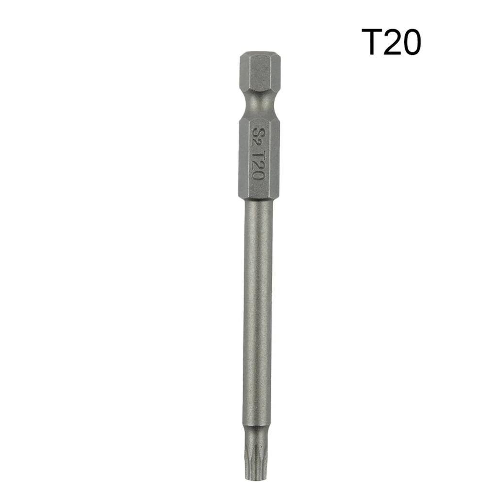 1 шт. 75 мм Длина T6-T40 Магнитный набор бит Torx для отвертки Головка для электрической отвертки T6, T7, T8, T10, T15, T20, T25, T27, T30, T40