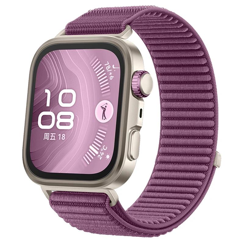 Нейлоновый плетеный ремешок-петля для Huawei Watch Fit 4 3 Официальный удобный браслет-ремень для Huawei Watch Fit 4 Pro Ремешок для часов Correa
