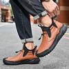 Fashion2024 New Arrival Men's Ankle Boots Mens Low Top Slip On Shoes Leather Fashion Walking Basic Boots Men All-match Mens Sneakers