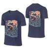 Sharkiri Sushi Breathable And Sweatwicking Reversible Tshirt Versatile Simplicity Full Texture Tshirt