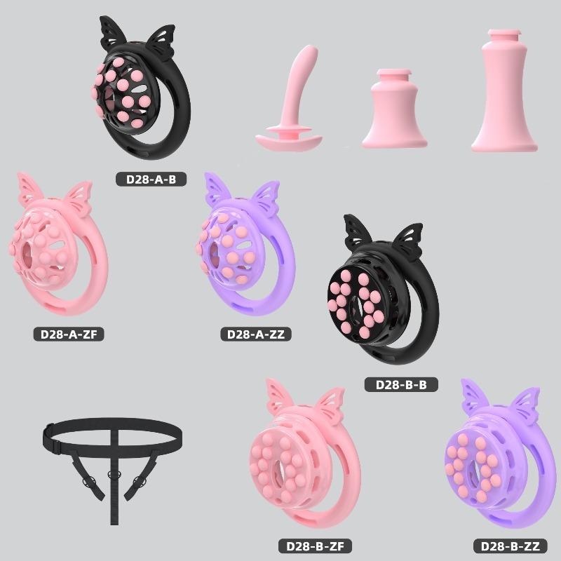 2026 New Concave Chastity Cage Negative Silicone Urethral Lock Male Penis CB Lock Sissy Restraint SM with Catheter Adult Sex Toy