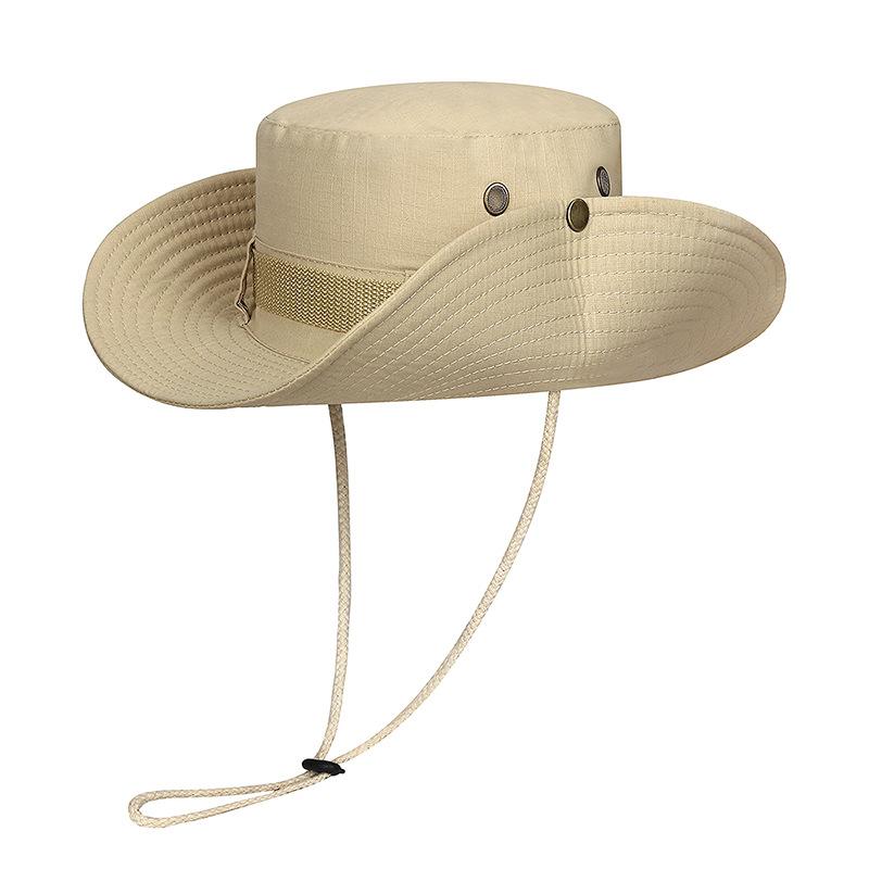 Женская рыболовная шляпа с завязками и большими карнизами, для походов, защиты от солнца, для отдыха, в стиле вестерн, для альпинизма, для рыбалки, из чистого хлопка