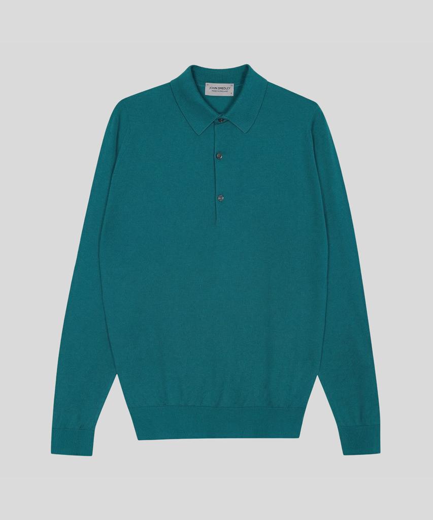 Jonseumedeulli Bradwell Sea Island Cotton Long Sleeves Polo Shirt Heritage Three 10 Colors (C Type)