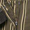 Womens Striped Straight Leg Trousers With Waist Belt Olive Green Casual Pants 2026