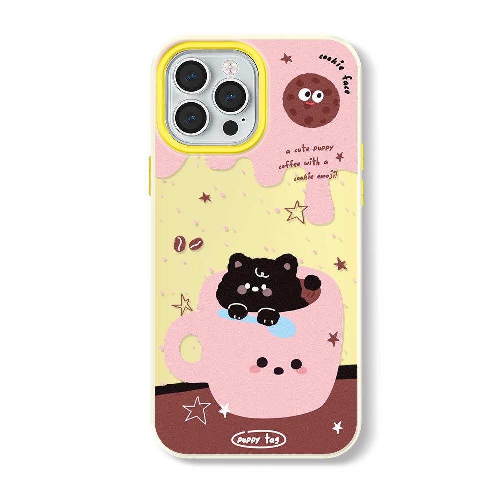 Чехол Zhitai Jelly Skin для iPhone 15 Pro Max, 14 Pro, 16, 12, 11 - мультяшный дизайн