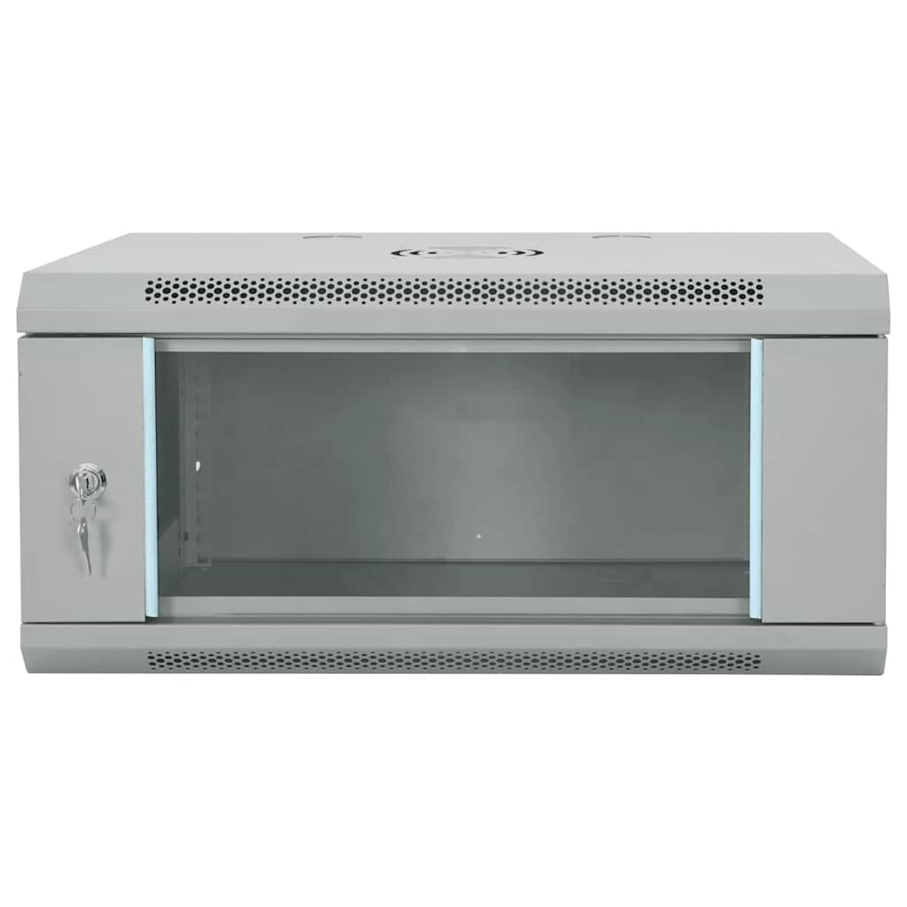 Network Cabinet with Storage Gray 60 x 45 x 28 cm Steel