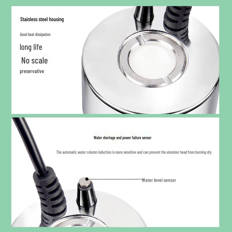 Ultrasonic Atomizer for Fish Tank & Bonsai - Fog Humidifier for Bedrooms