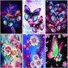DIY Butterfly 5D Diamond Painting Full Round Drill Cross Stitch Animal Diamond Embroidery Resin Mosaic Wall Art Home Decor Gift