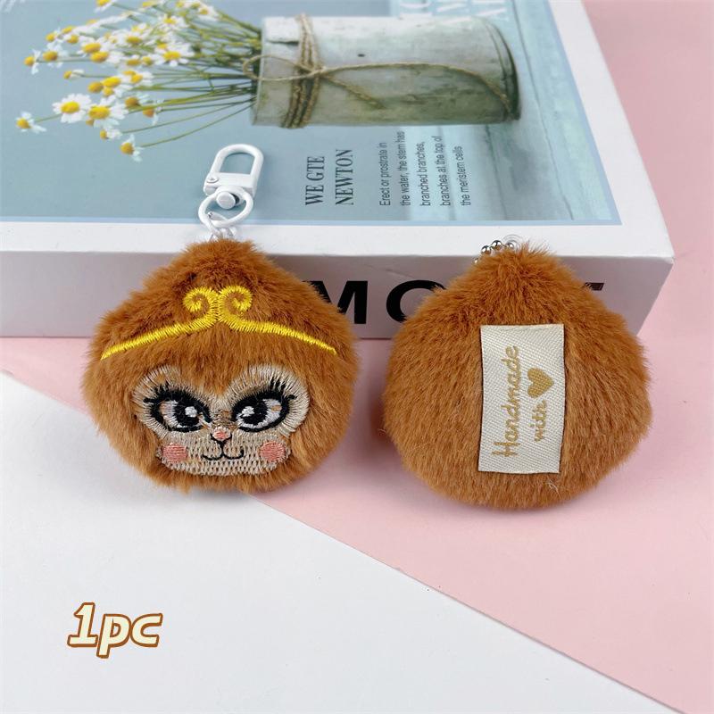 Мультяшная плюшевая кукла-обезьянка, брелок, подвеска, милая брошь в виде маленькой обезьянки, украшения для рюкзака, аксессуары, подарки на день рождения