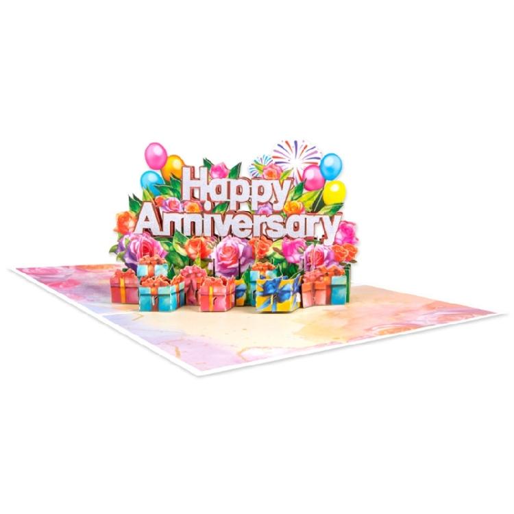 3D pop-up открытки с поздравлениями на годовщину Романтические открытка на годовщину свадьбы Подарок