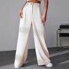 Брюки нового стиля 2025, Модные однотонные брюки для костюма, Повседневные брюки, Прямые брюки для женщин