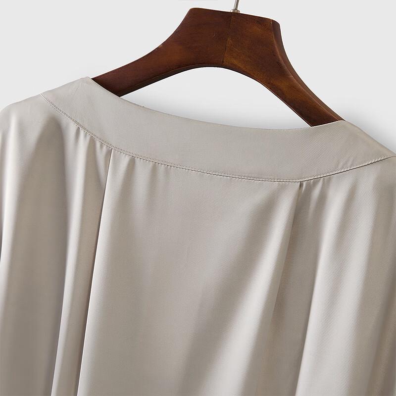 Женская летняя рубашка 2025 года, с круглым вырезом, свободного кроя, для офиса