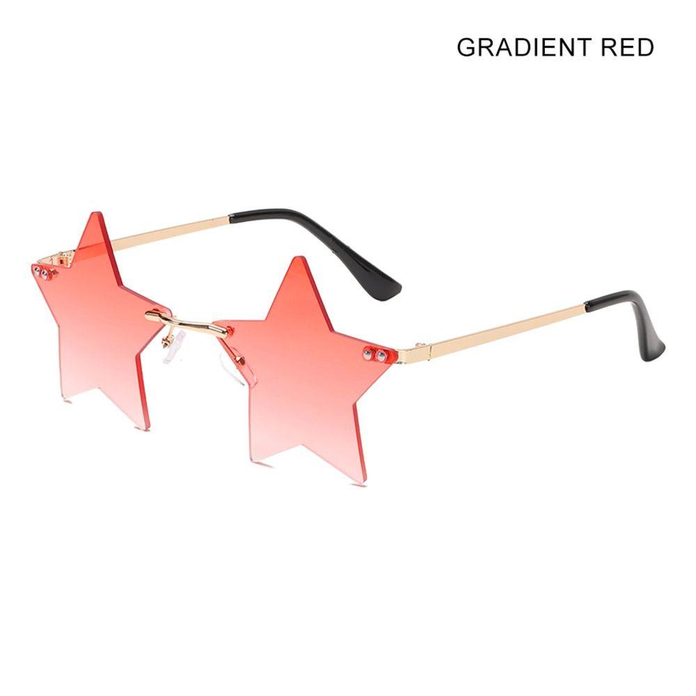 For Women & Men Pentagram Eyewear Party Glasses Sun Glasses Star Shape Rimless Sunglasses