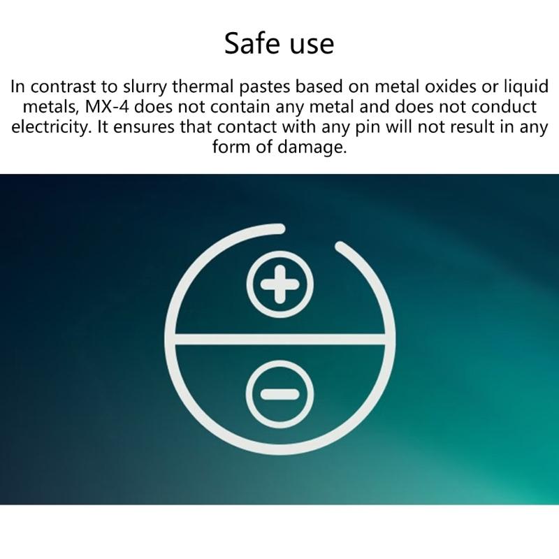 Термопаста MX4 Эффективная теплопроводящая паста 4 г Для универсального использования в ПК и ноутбуках MX-4