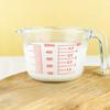 Glass Measuring Cup with Spout 500ml Heat-Resistant Kitchen Measuring Tool Microwave Safe Milk Cup for Kids Breakfast